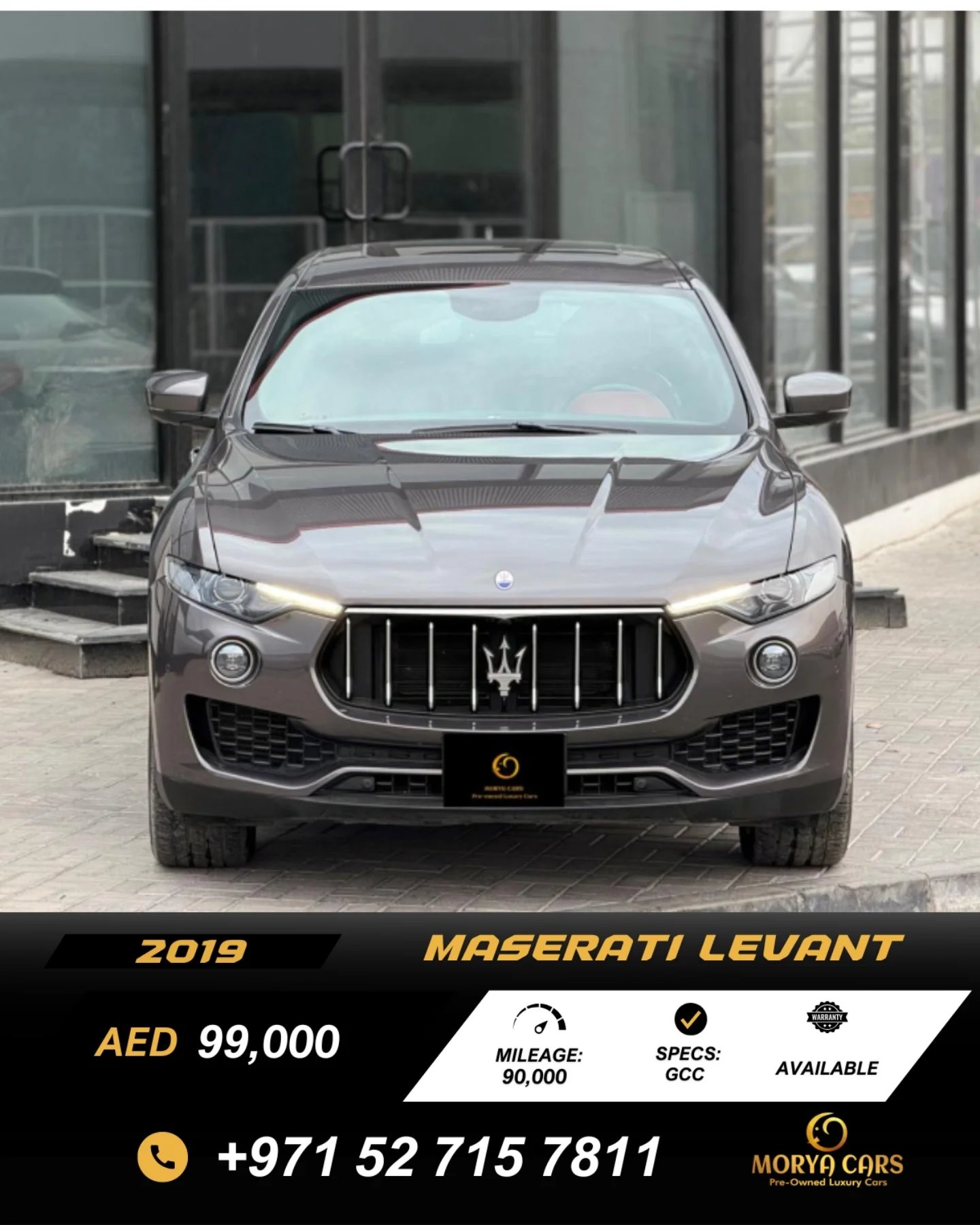 2019 مازيراتي ليفانت، أسود، 99,000 درهم — دبي, الإمارات