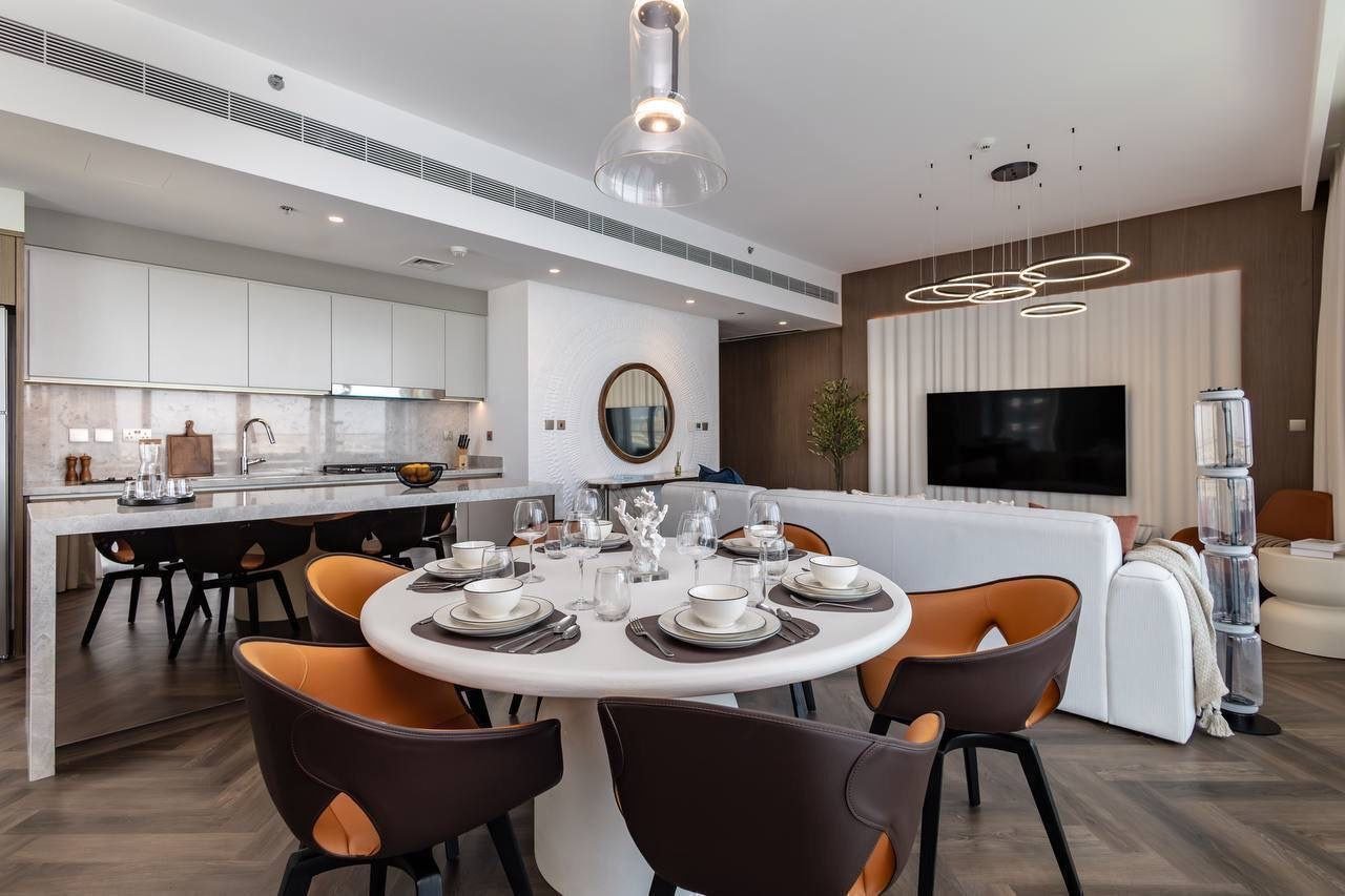Квартира 3BR в EMAAR Beachfront Beach Isle, Palm view, меблир. — Дубай, ОАЭ