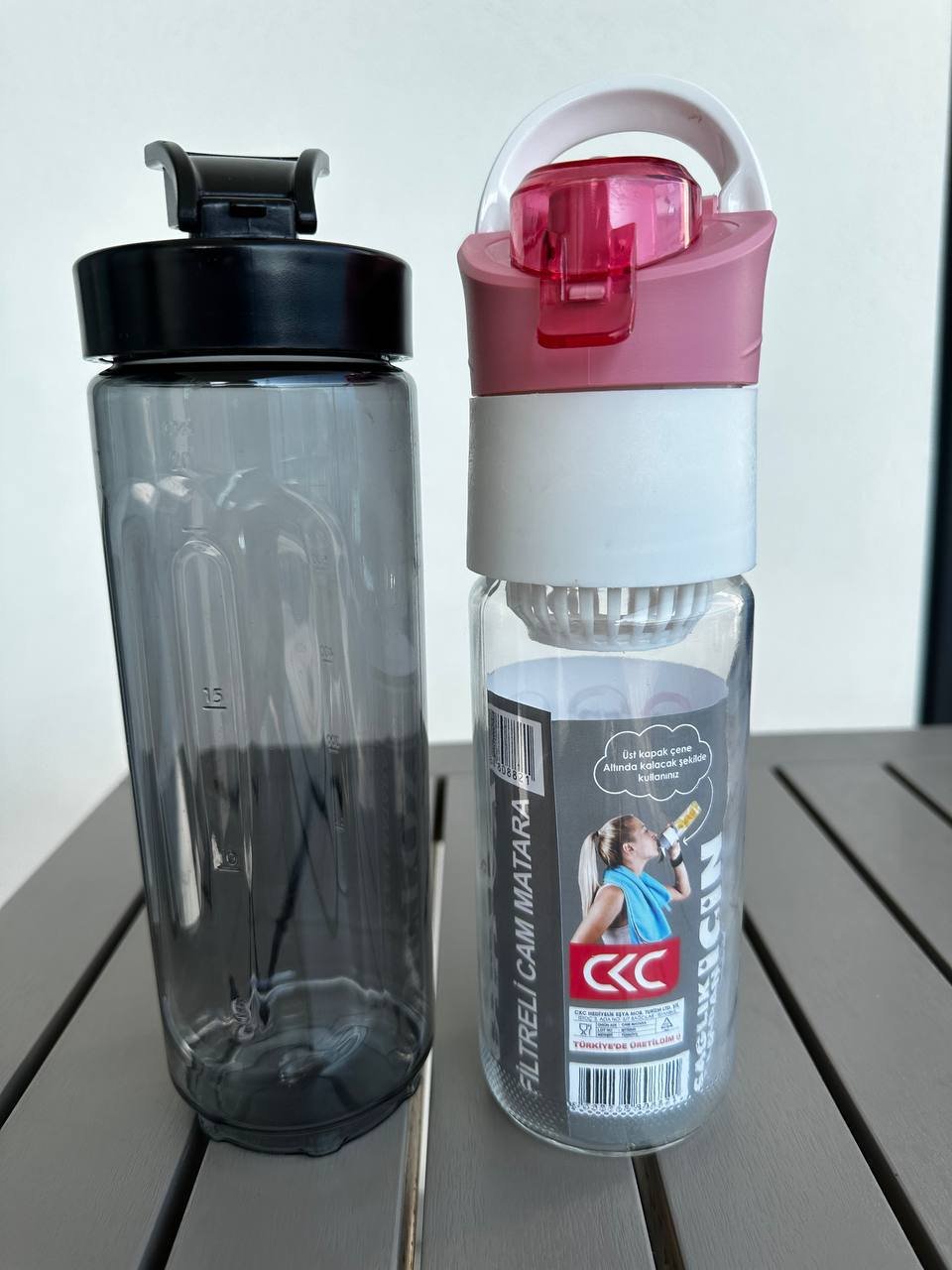 Botella de agua de plástico 500 ml, usada 1–2 veces — Alanya, Turquía