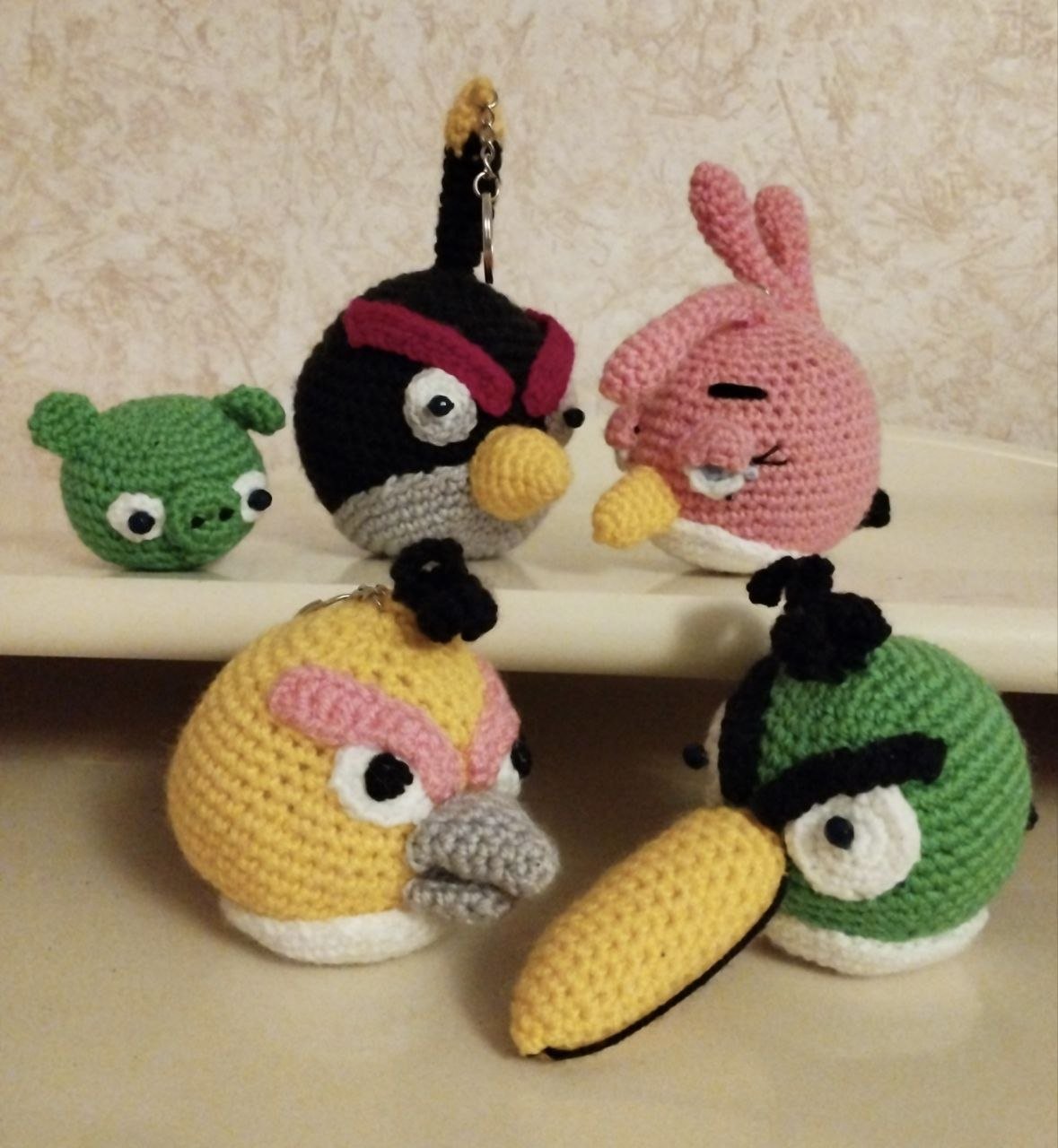 سلاسل مفاتيح Angry Birds كروشيه يدوية الصنع، 11 سم — موسكو, روسيا سلاسل مفاتيح Angry Birds كروشيه يدوية الصنع، 11 سم — جديد — موسكو, روسيا