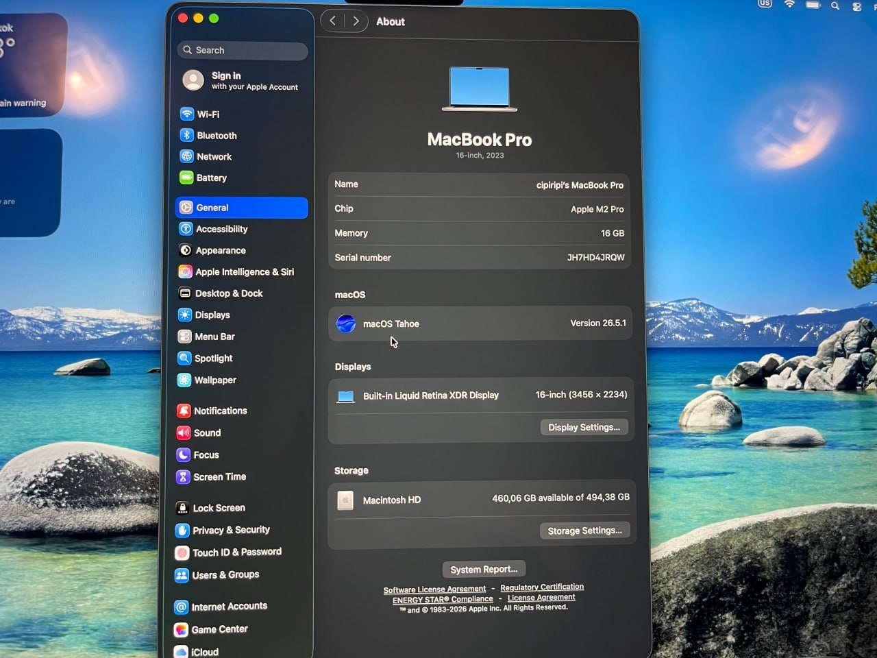 Apple MacBook Pro 16" M2 Pro 16/512 2023 — used with scratches and sticker marks — Belgrado, Serbia