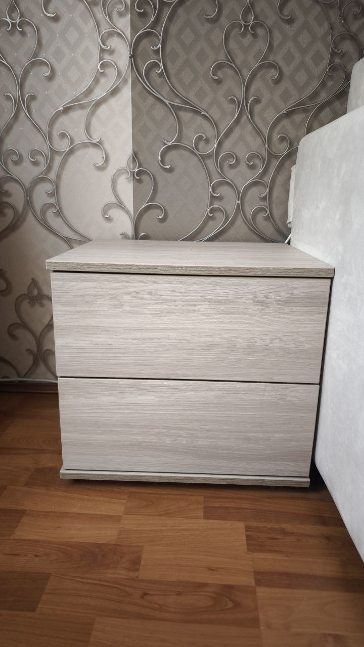 طاولات جانبية Ascona (قطعتان) رماد، 47×40×43 — used — سانت بطرسبرغ, روسيا