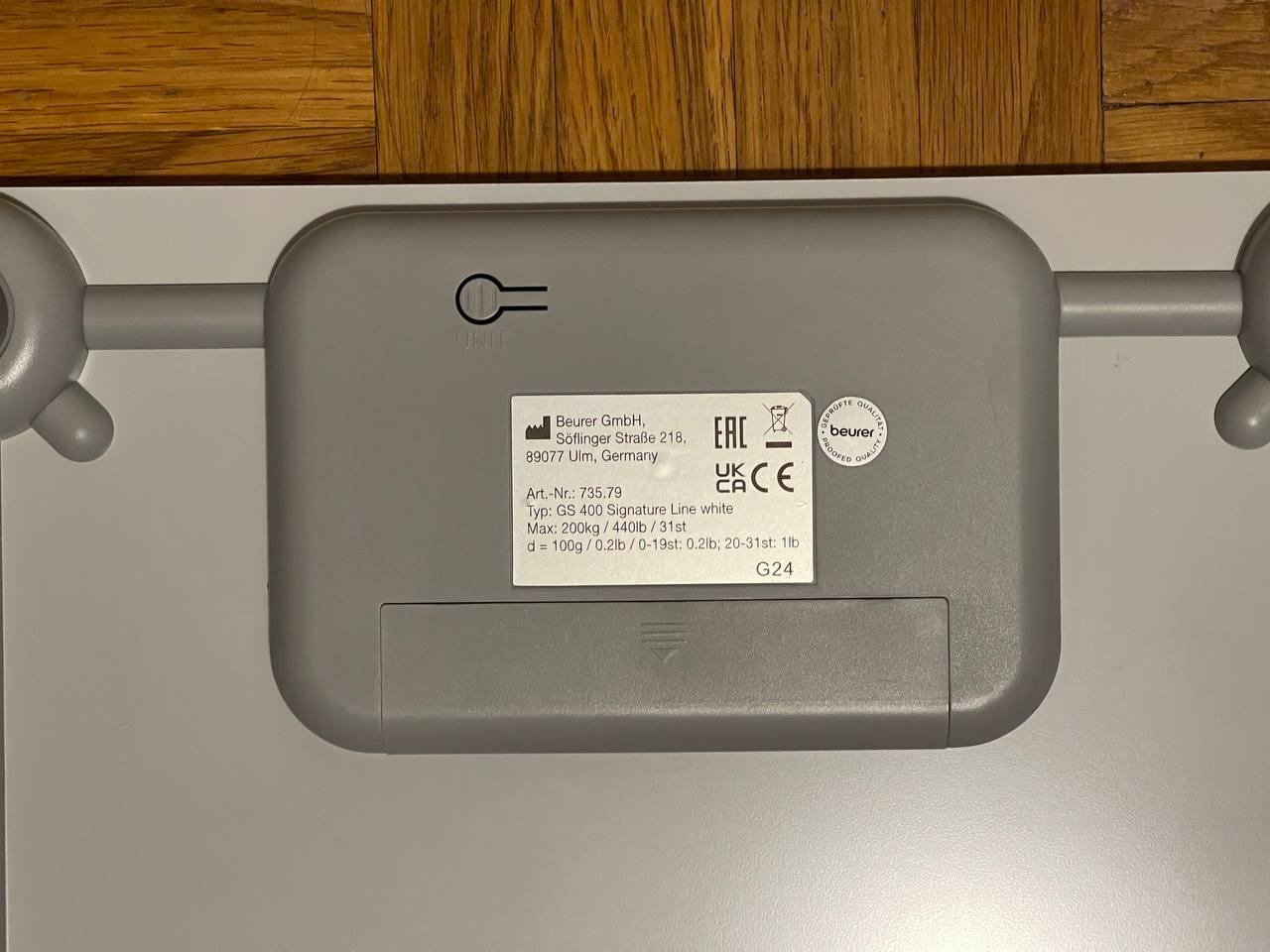 Beurer GS400 floor scale 1500 RSD — Belgrade, Serbia