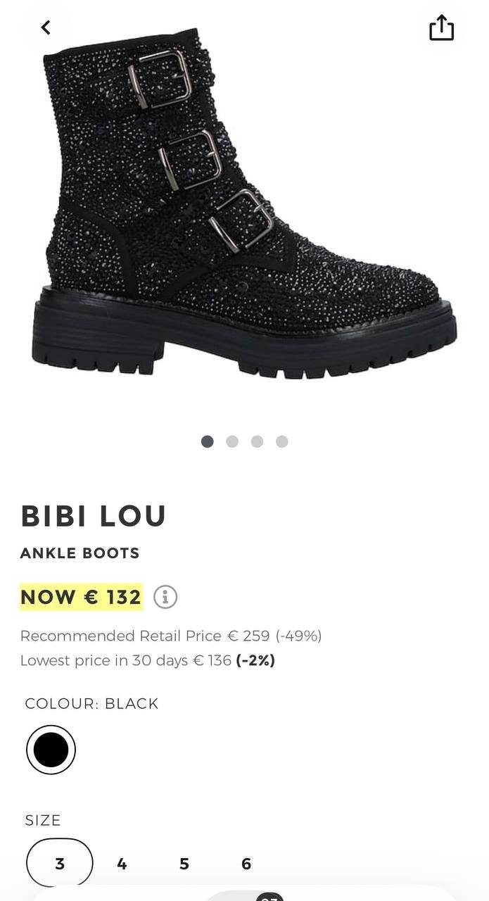 Bibi Lou ankle boots black, size 36 — new — Limassol, Cyprus