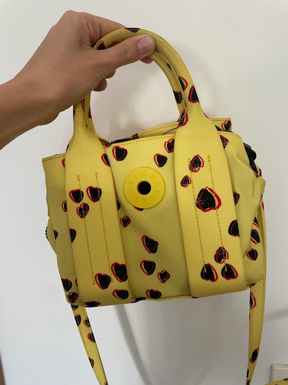 Bolso Bimba Y Lola con corazones, amarillo — Belgrado, Serbia