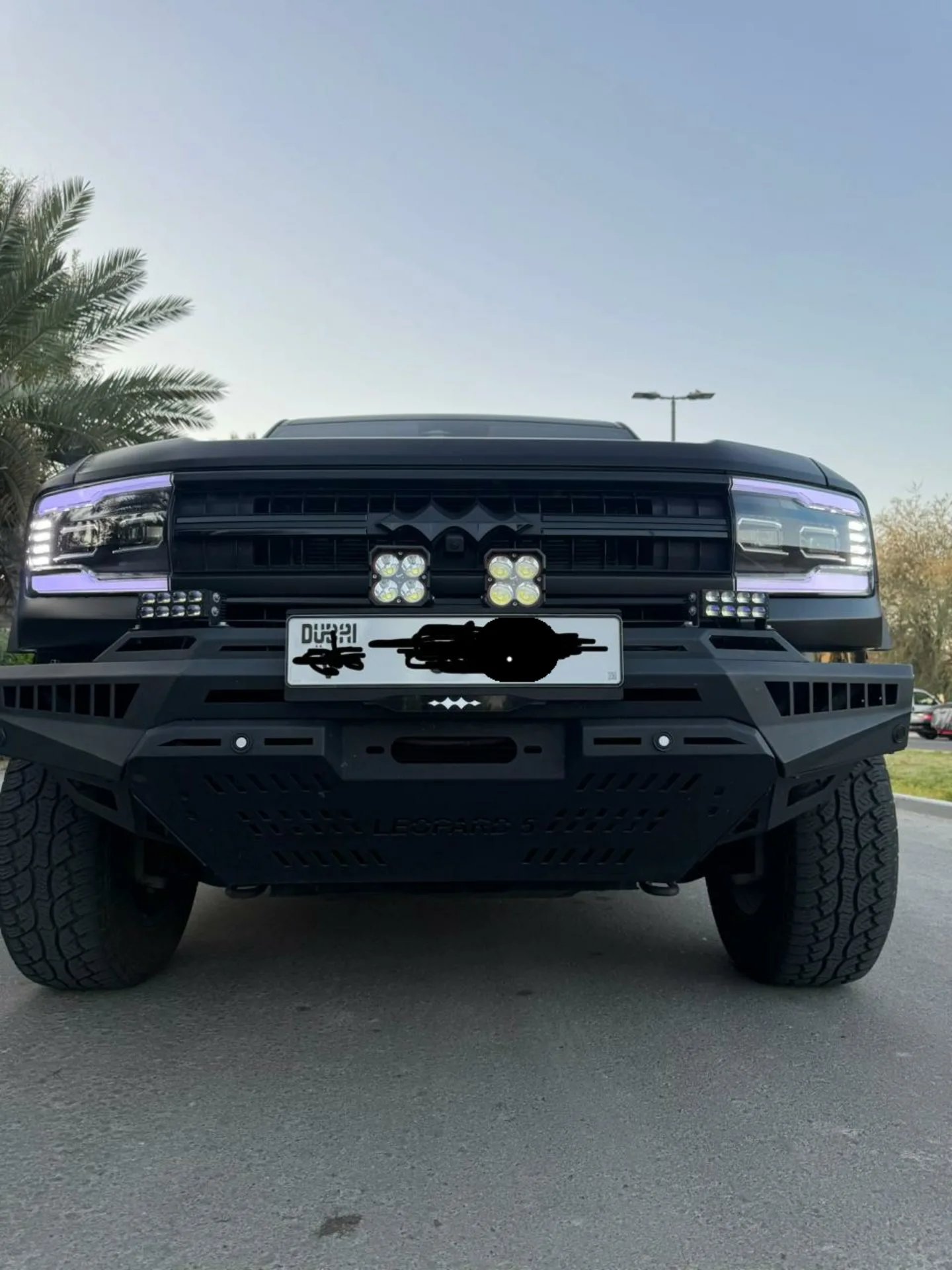 Black Dodge Ram pickup — Dubai, UAE