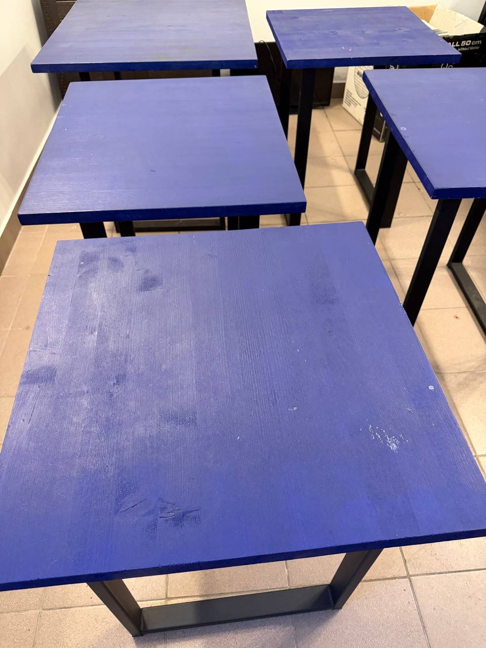 Mesa de madera azul (varias piezas, varios tamaños) — new — San Petersburgo, Rusia
