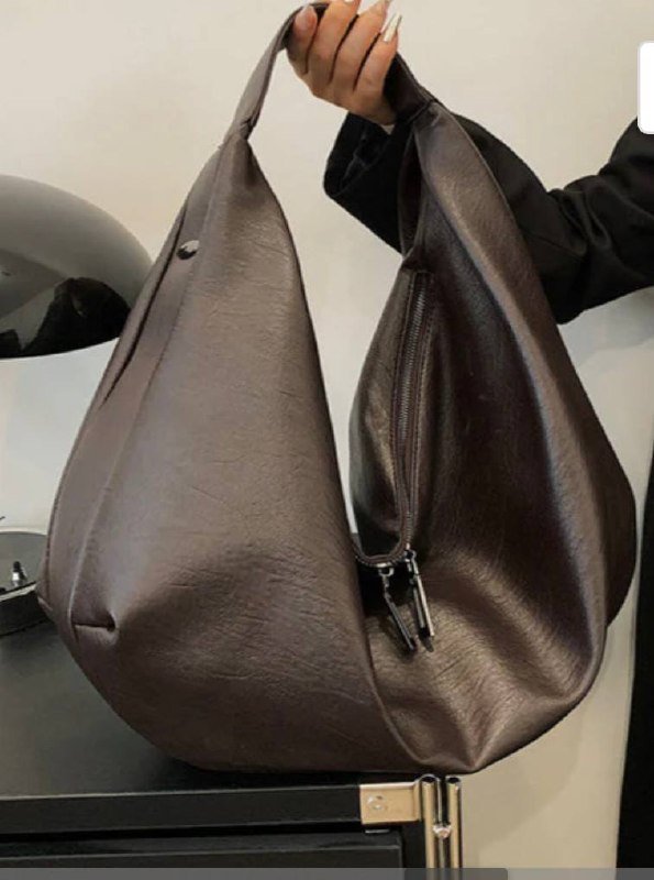 Brown leather handbag, 60 GEL — Batumi, Georgia