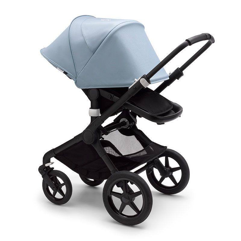 عربة أطفال Bugaboo Fox 2 (أسود/أزرق) مع إكسسوارات — مستعمل — باتومي, جورجيا