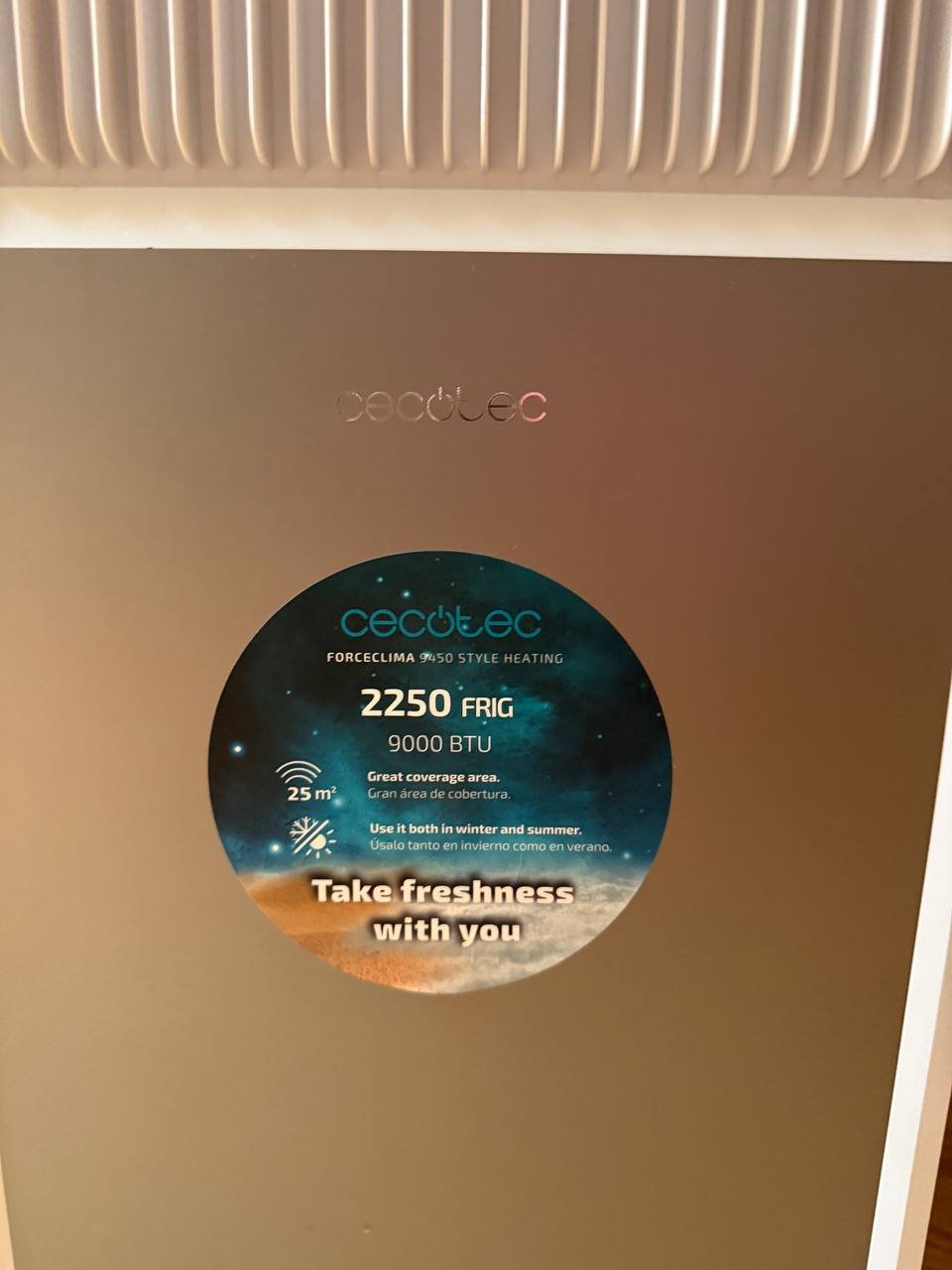 مكيف Cecotec ForceClima 9450 المحمول 9000 وحدة حرارية — إسبانيا مكيف Cecotec ForceClima 9450 المحمول 9000 وحدة حرارية — used 2-2.5 months, almost new — إسبانيا