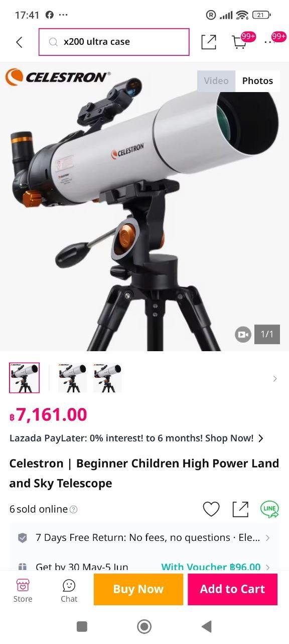 Celestron telescope for beginners and kids — Phuket, Thailand