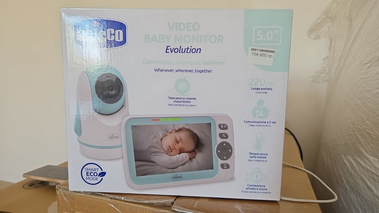 جهاز مراقبة الطفل Chicco Video Baby Monitor Evolution 5.0" — جديد — يريفان, أرمينيا