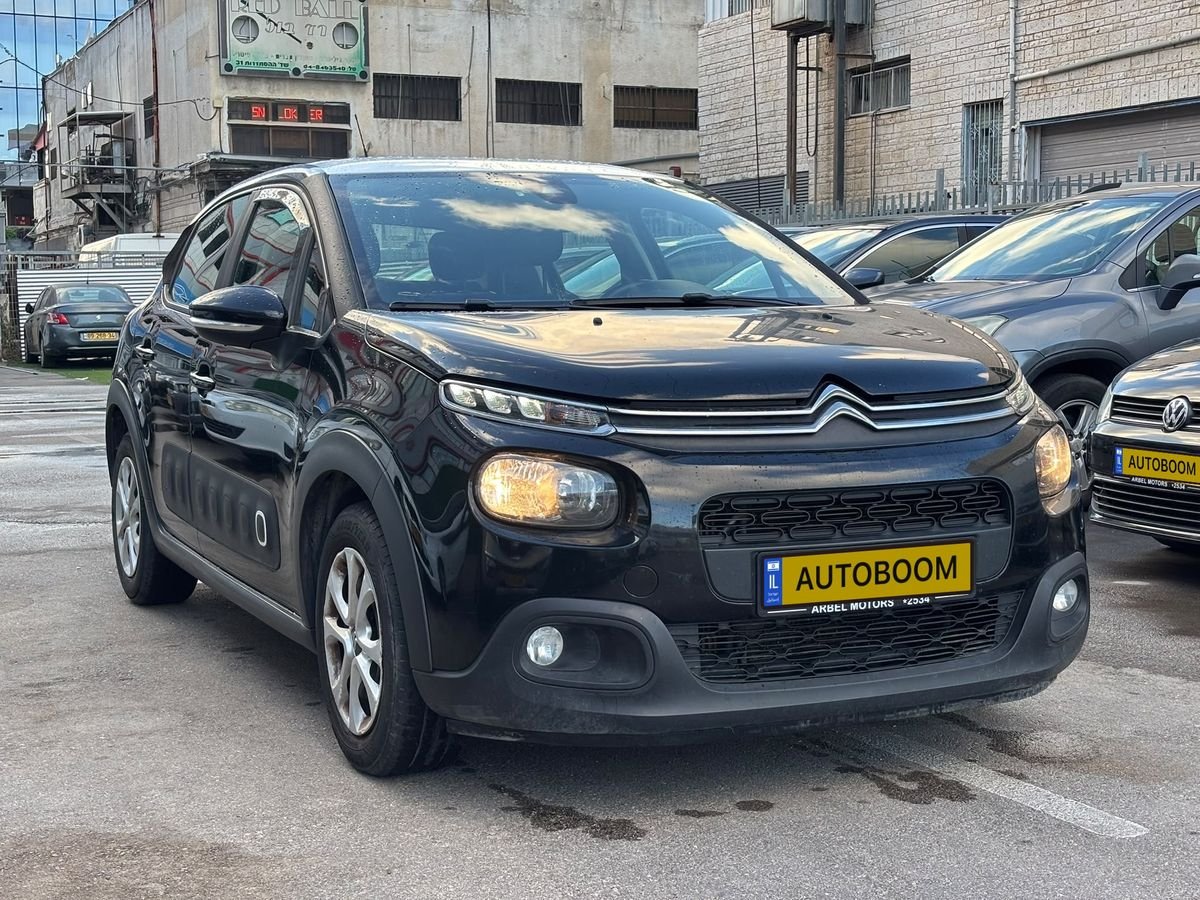 Citroen C3 2019 black automatic Feel — Tel Aviv, Israel