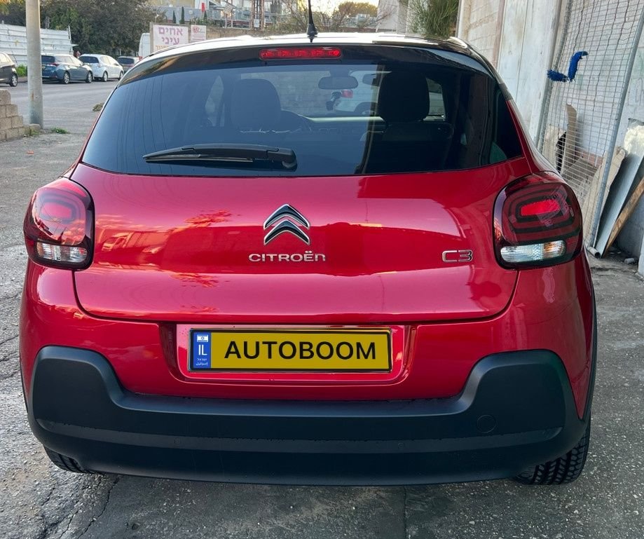 Citroen C3 2022 Shine PK red automatic — Tel Aviv, Israel
