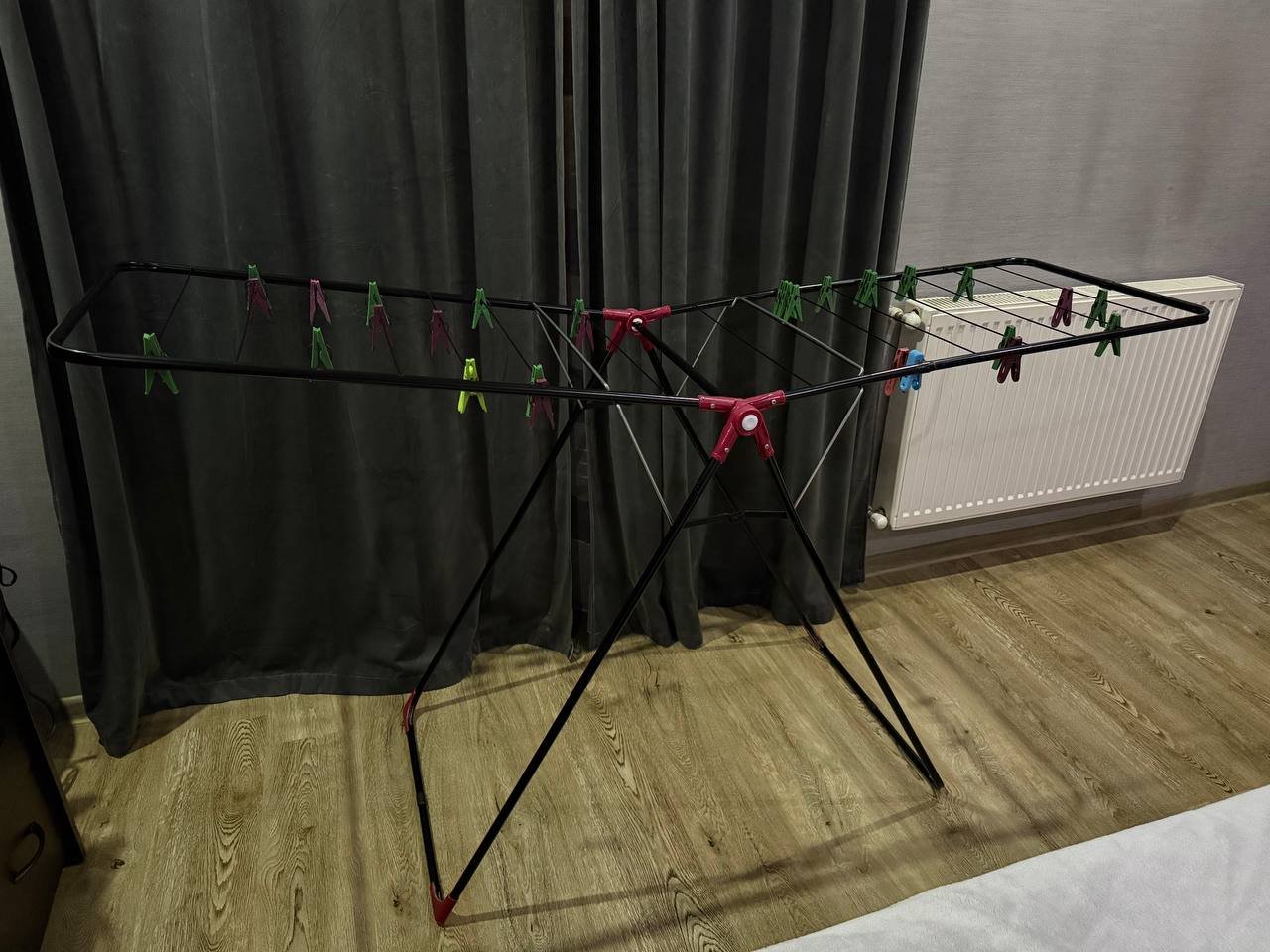 Clothes drying rack without clothespins 20 GEL — used — Tbilisi, Georgia