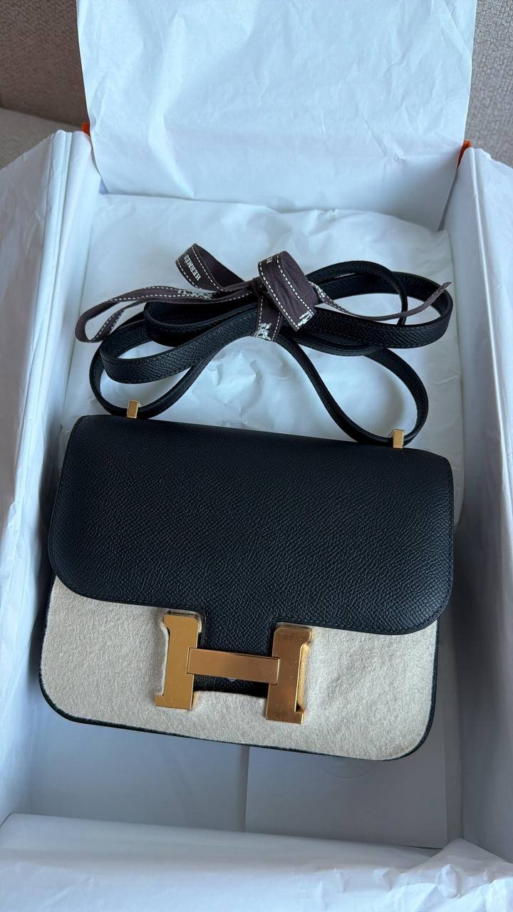 شنطة Constance 18 Noir Epsom GHW (جديدة) — جديد — دبي, الإمارات