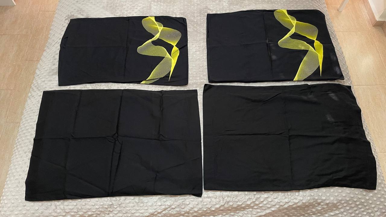 Juego de ropa de cama Cotton Box 100% algodón, negro — Alanya, Turquía