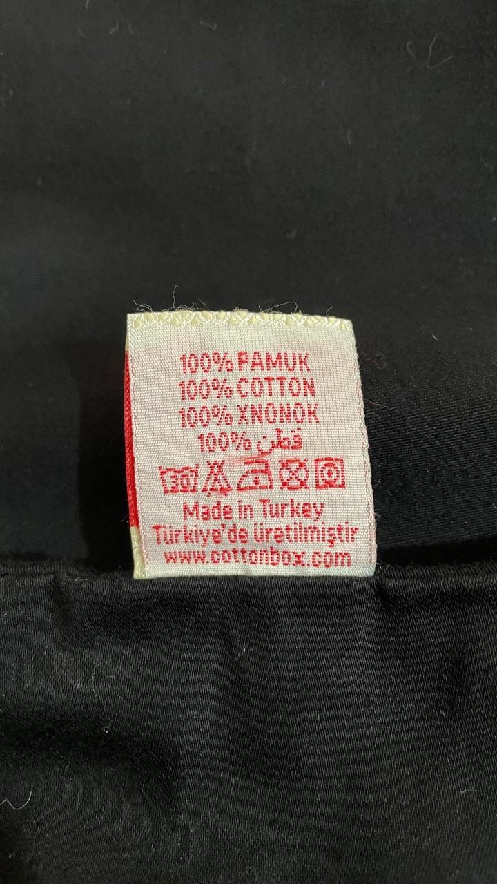 Juego de ropa de cama Cotton Box 100% algodón, negro — Alanya, Turquía