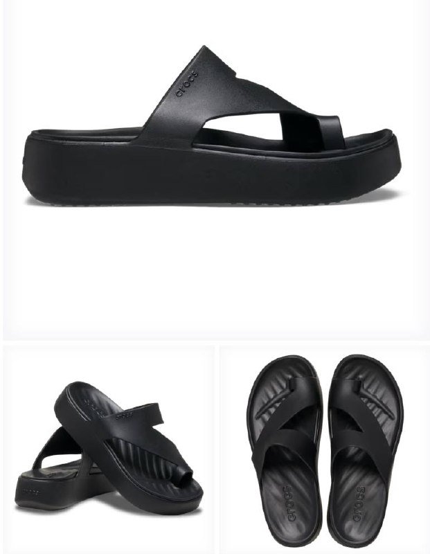 Crocs black sandals, size 5 (35-36) — Limassol, Cyprus