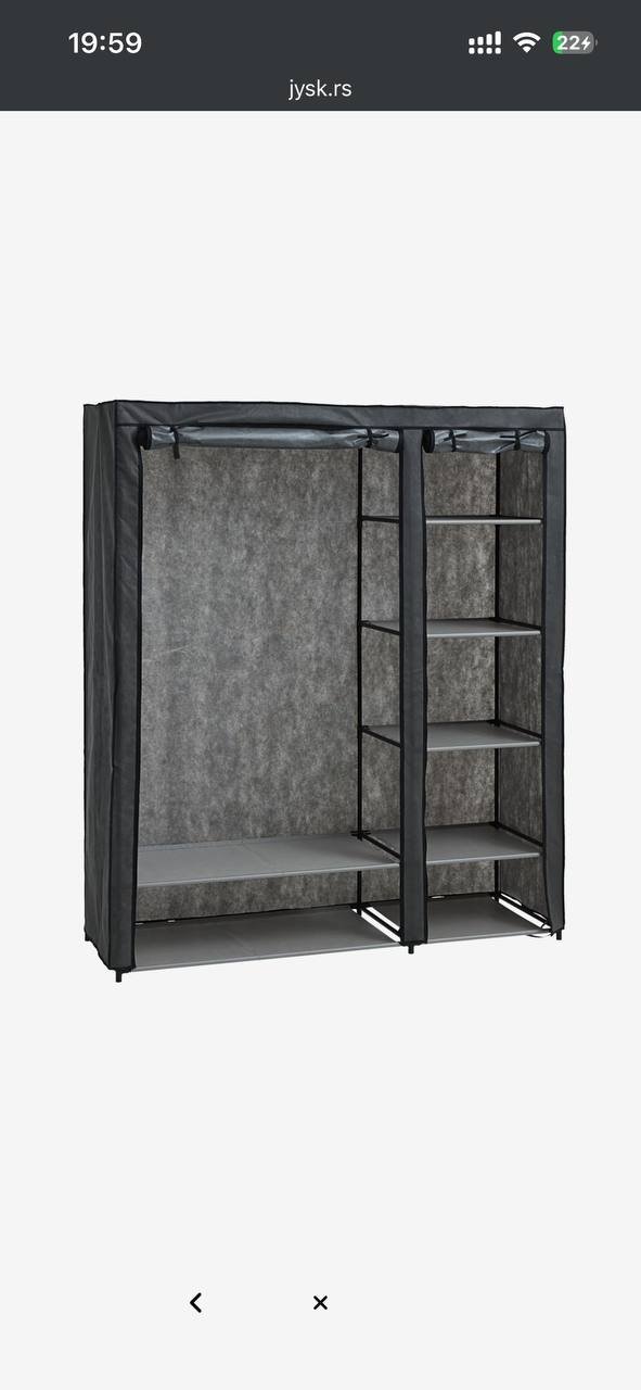 Раскладной шкаф Damhus 149x174 (темно-серый) — used — Белград, Сербия