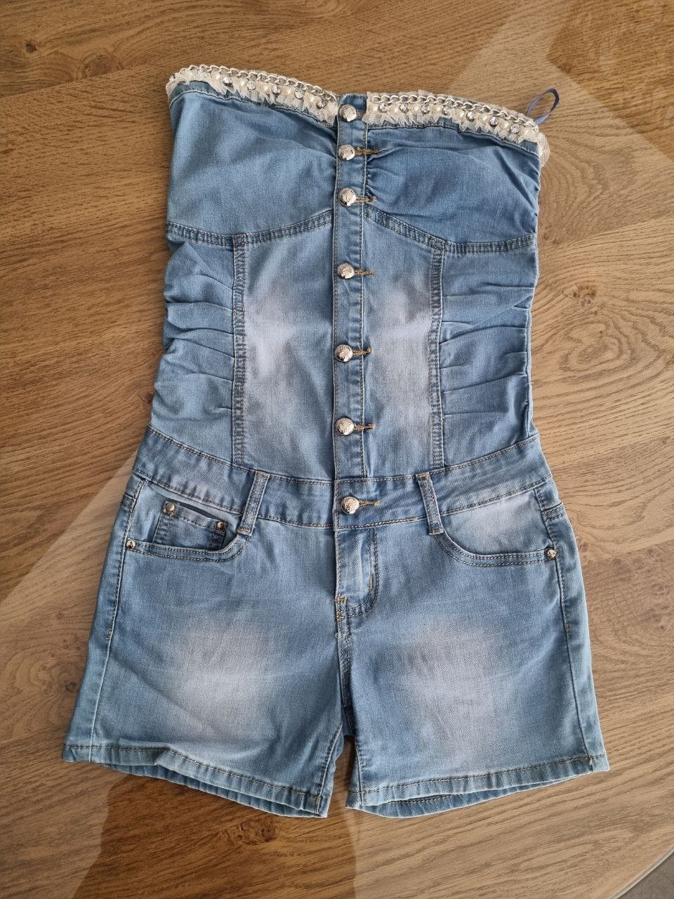 Denim romper, size S, 5 EUR — Limassol, Cyprus