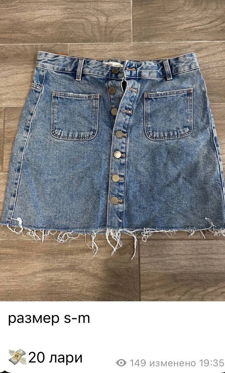 تنورة جينز (20 لاري) — like new (stated for most items) — باتومي, جورجيا