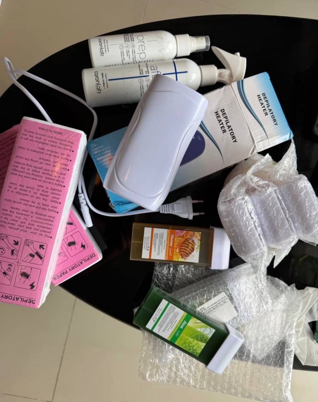 Depilation kit: 6 cartridges, wax warmer, before/after, wipes — Phuket, Thailand