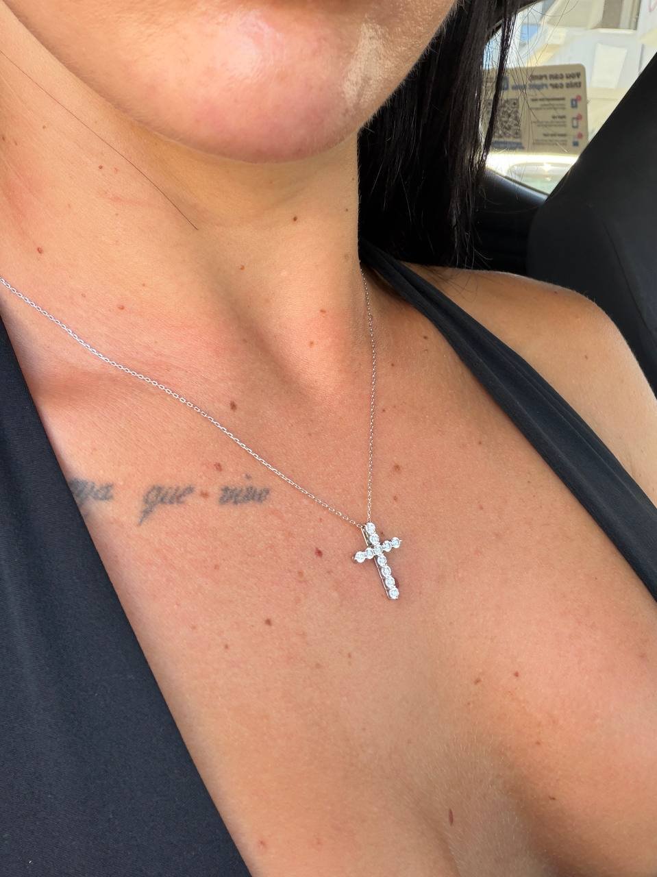 Diamond cross 0.9 and silver chain set — Limassol, Cyprus