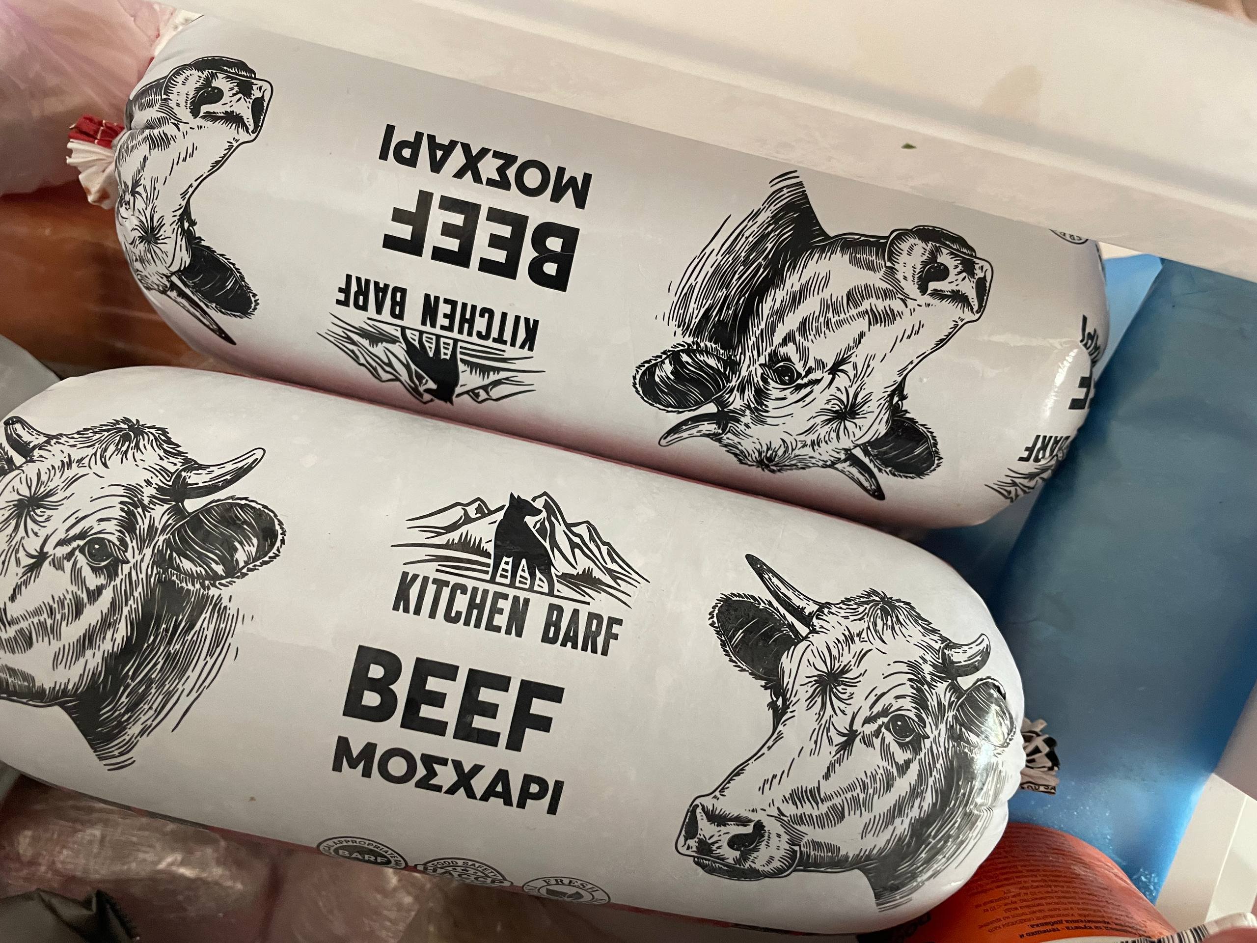 Dog food Kitchen Barf Beef Mozzapi sausages 7€ — new — Limassol, Cyprus