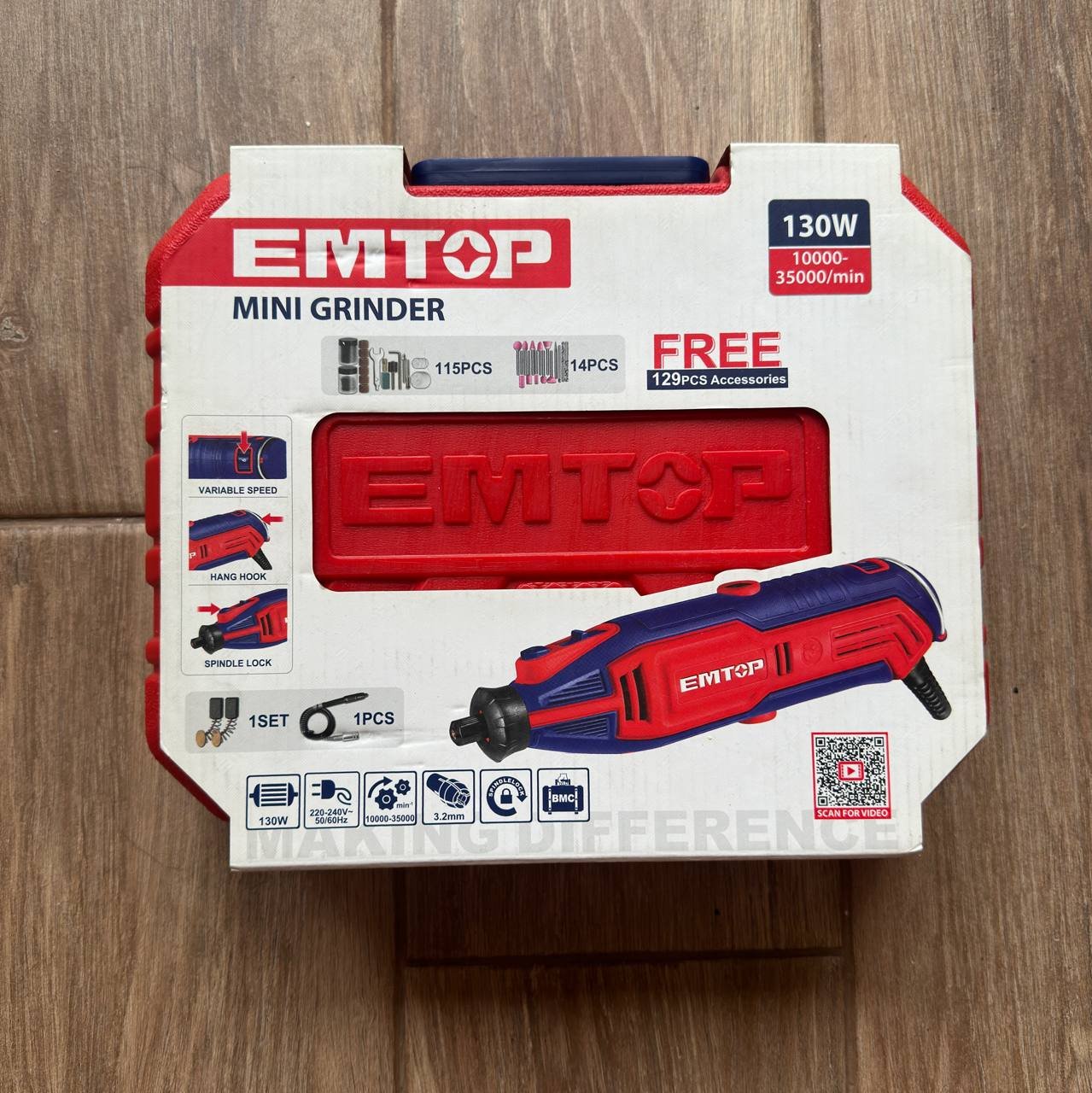 EMTOP mini grinder and accessory set 420 pcs — Batumi, Georgia EMTOP mini grinder and accessory set 420 pcs — new — Batumi, Georgia