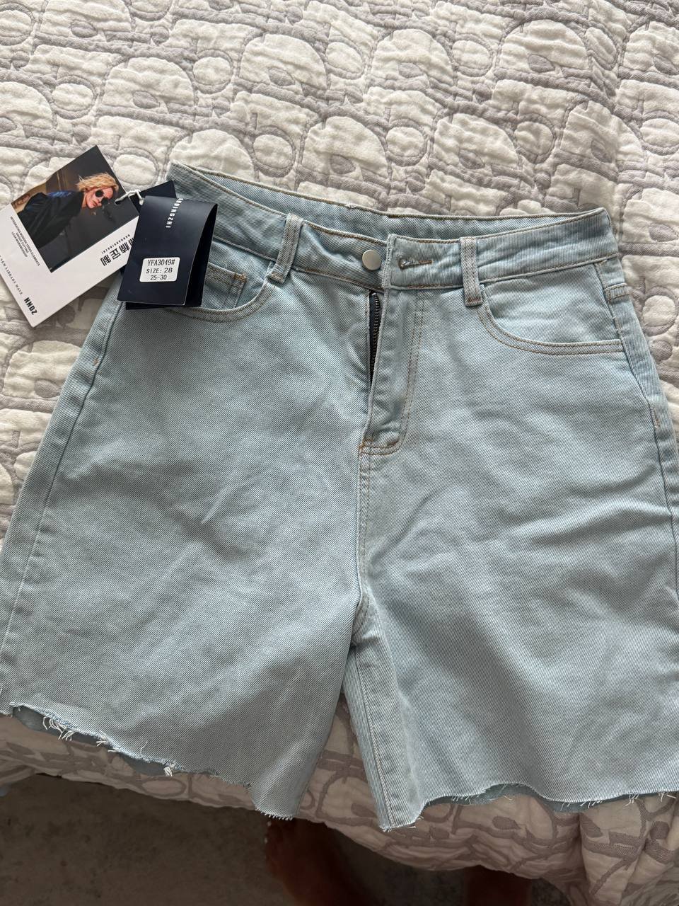 FADRISE 8182-28 denim shorts, light blue — Moscow, Russia