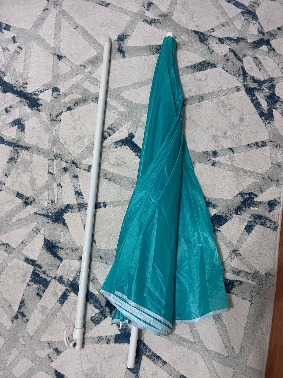 Floor lamp with umbrella (blue) — Antalya, Turkey