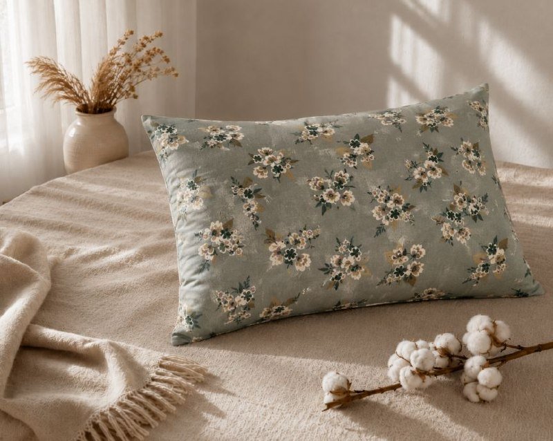 Floral print pillow 50x70 — used — Batumi, Georgia