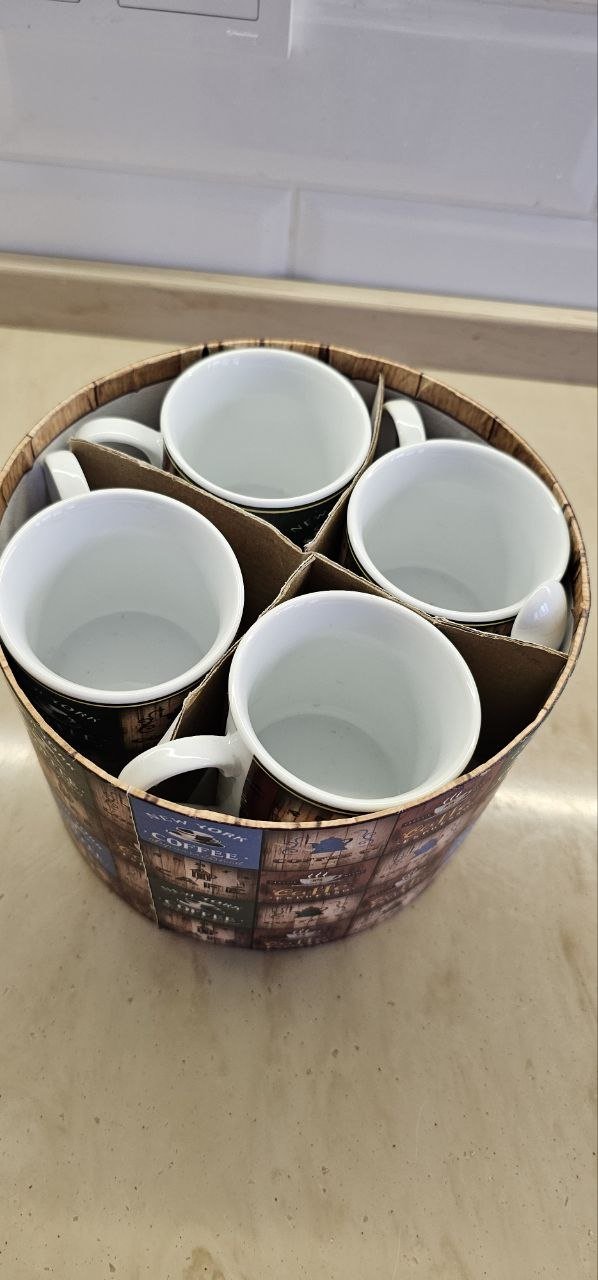 Florance mug set (6 mugs in a box) — new — Moscow, Russia