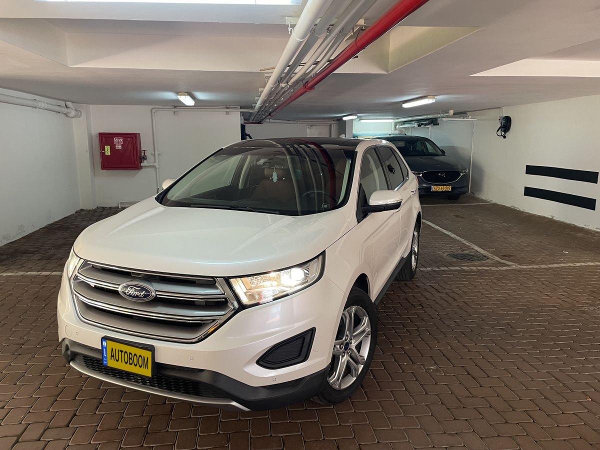 Ford Edge 2017 white Titanium Plus — Tel Aviv, Israel
