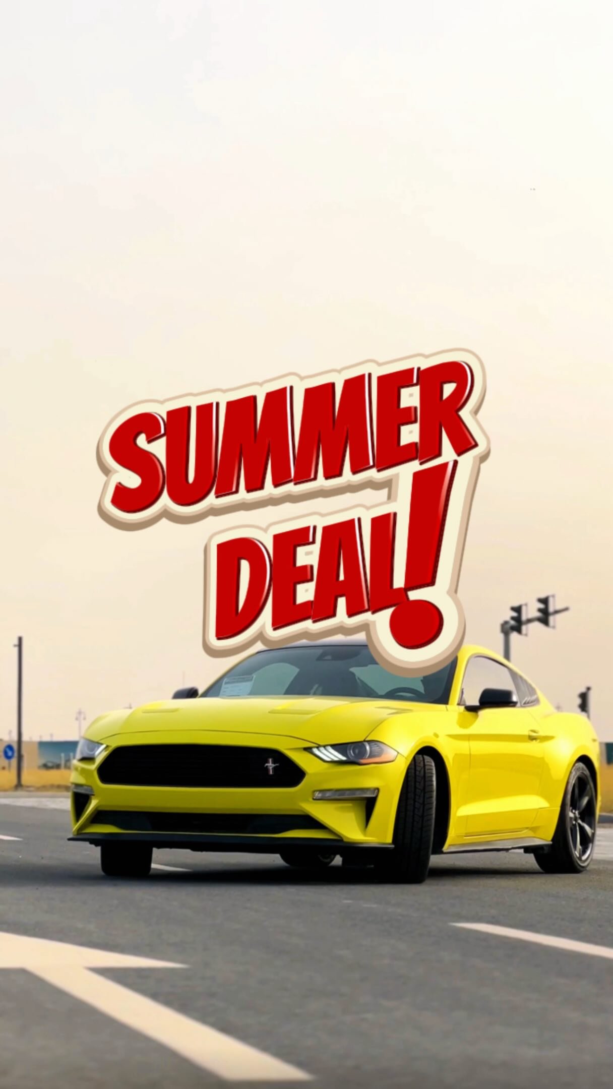 Ford Mustang 2021 Lime Yellow — Dubai, UAE