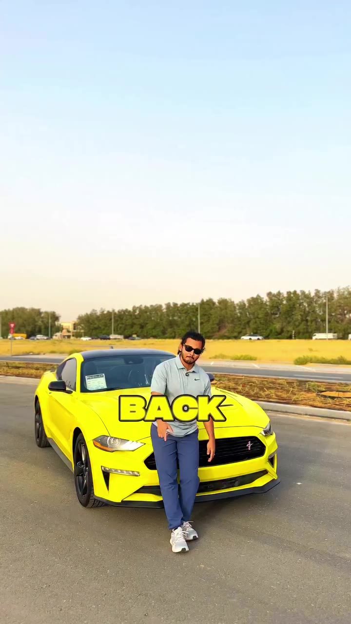 Ford Mustang 2021 Lime Yellow — Dubai, UAE