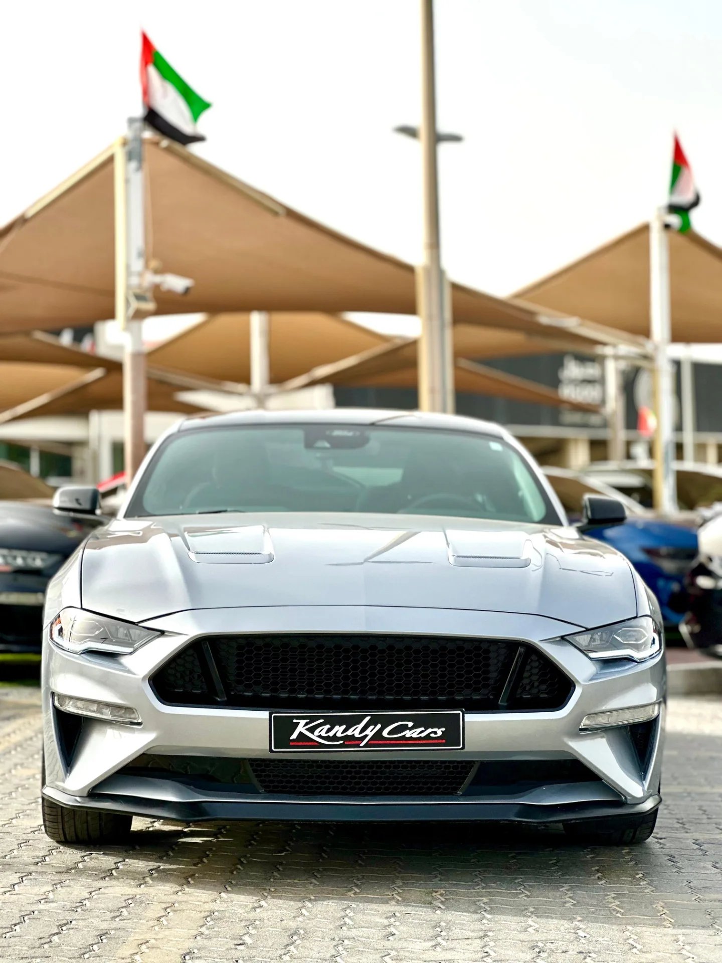 Ford Mustang EcoBoost 2022 silver — Dubai, UAE