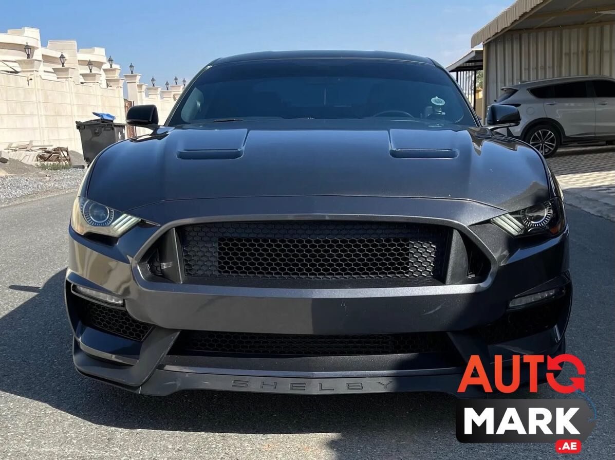 Ford Mustang EcoBoost Premium 2019 серый, черный салон — б/у — Дубай, ОАЭ