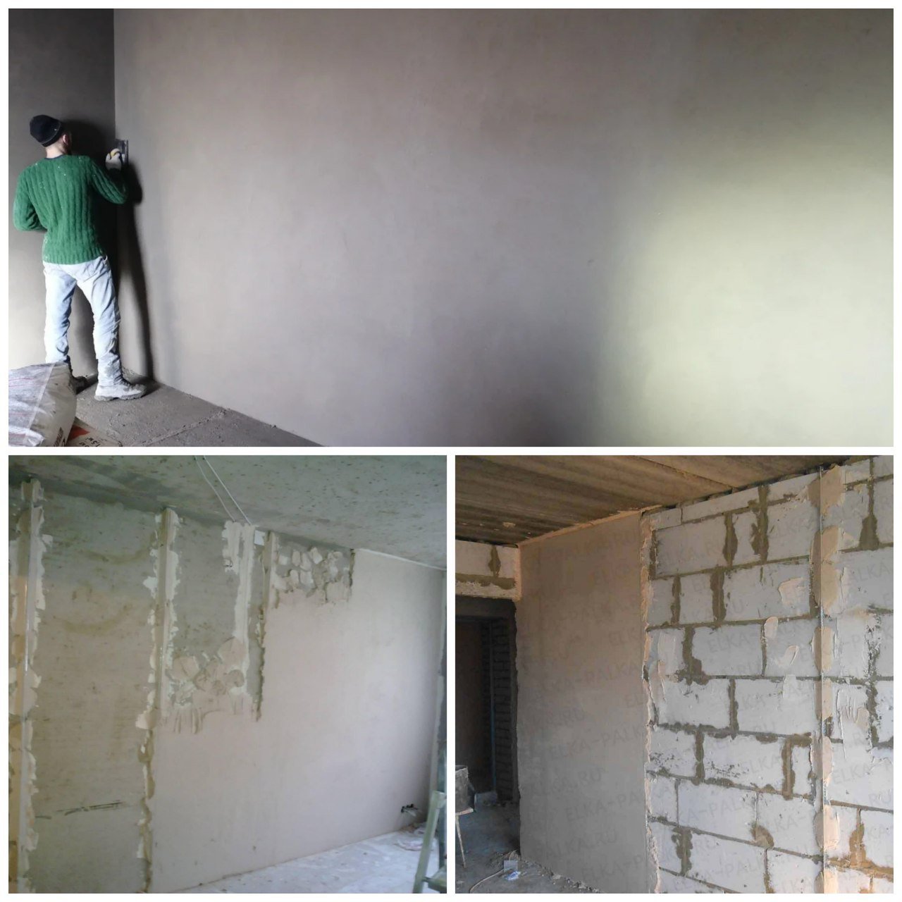 Full apartment and office renovation (plastering, putty, electrics, plumbing) — Sochi, Russia