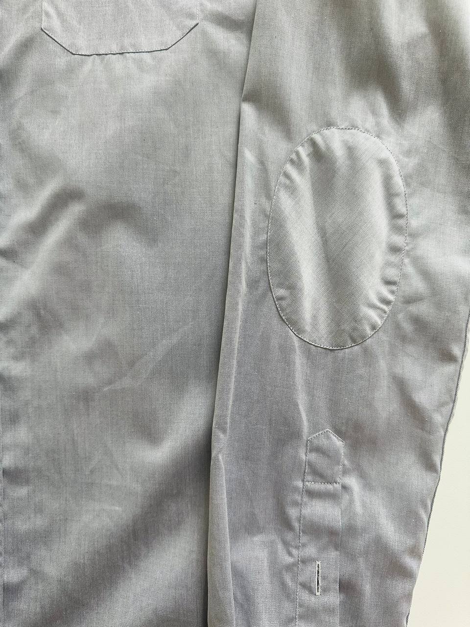 Gray men's custom shirt (M-L), elbow practical details — Belgrade, Serbia