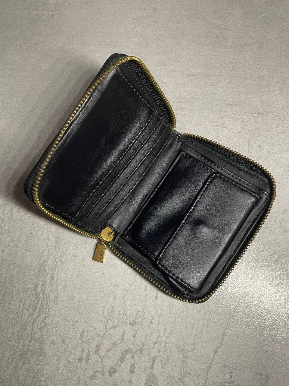 Guess wallet used, black leather — Batumi, Georgia