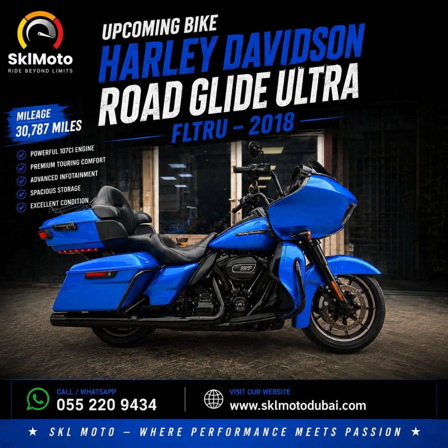 Harley-Davidson Road Glide Ultra FLTRU 2018 (upcoming) — Dubai, UAE