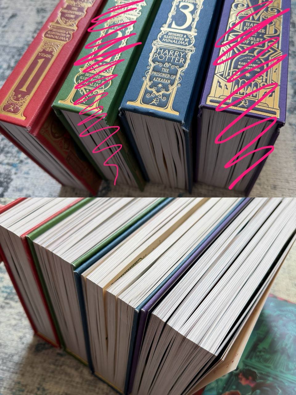 Libros de Harry Potter 1 y 3 (Minalima), ediciones ilustradas e interactivas — Novi Sad, Serbia