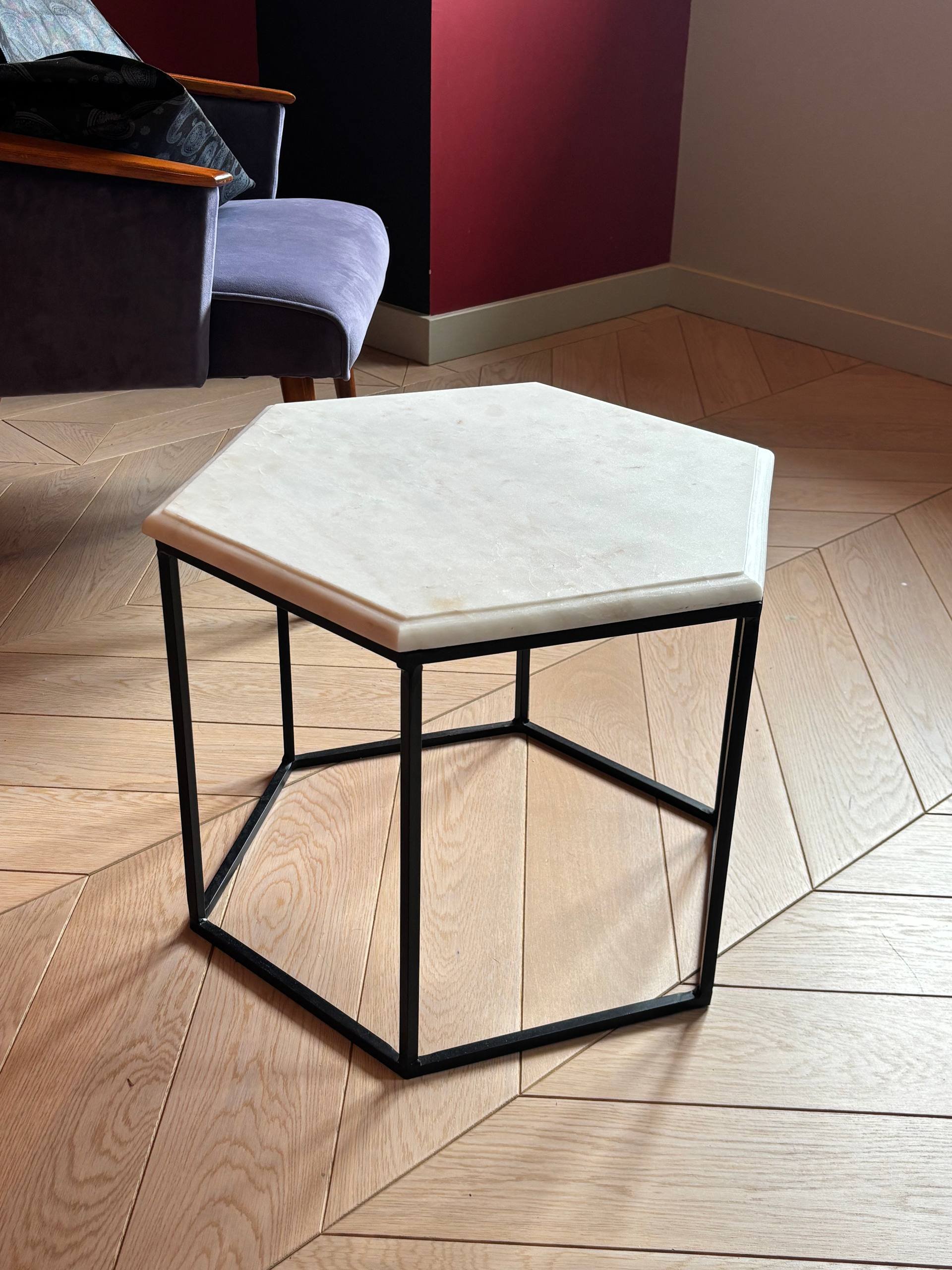 Mesa de centro Hexagon White Marble — used — San Petersburgo, Rusia