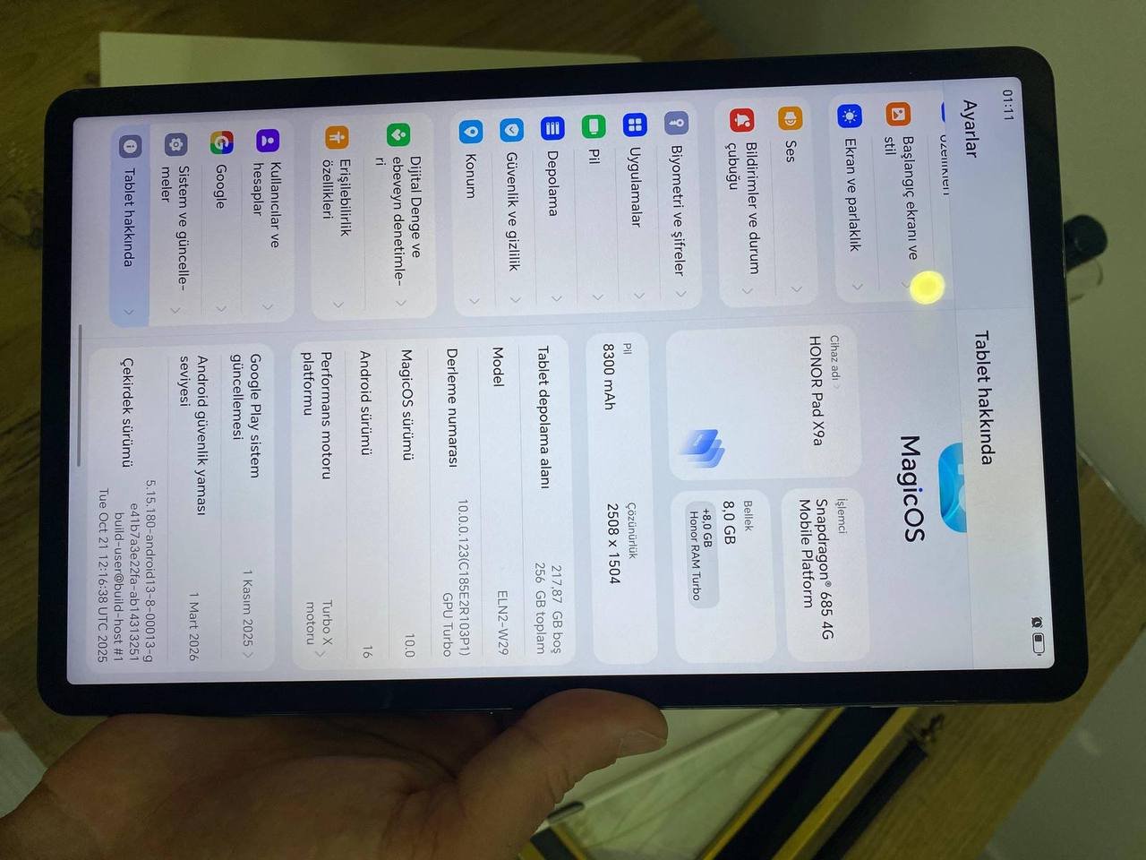 Планшет HONOR Pad X9a 8/256 новый — новый — Стамбул, Турция