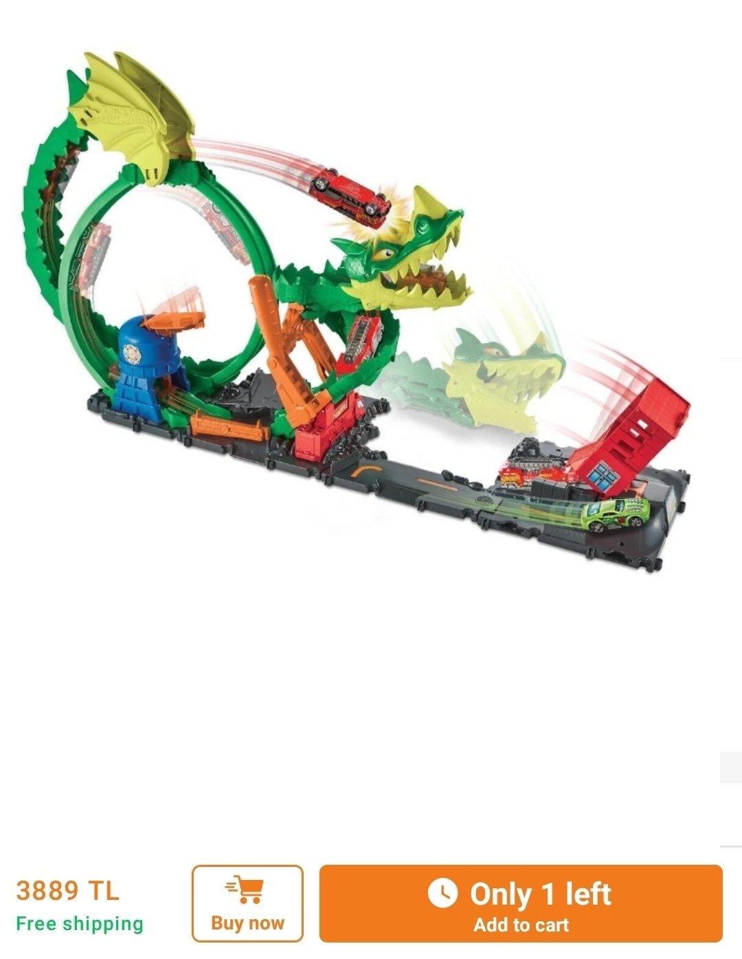 Трасса Hot Wheels Dragon (3889 TL) — б/у — Анталия, Турция