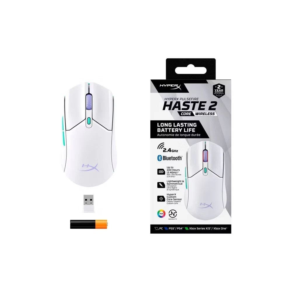 HyperX Pulsefire Haste 2 Core Wireless (White) новая мышь — Тбилиси, Грузия HyperX Pulsefire Haste 2 Core Wireless (White) новая мышь — Тбилиси, Грузия