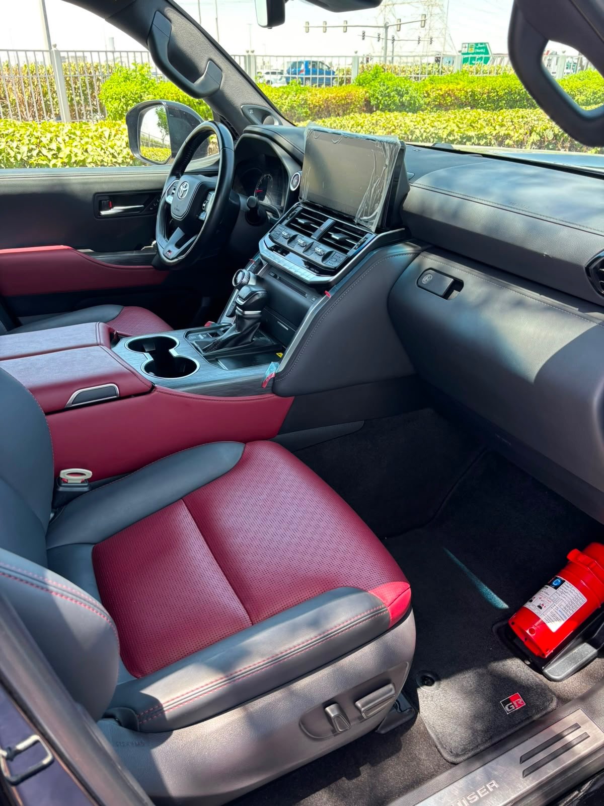 Toyota GR — interior (leather with red stitching), dashboard, 12V — used — Dubai, UAE