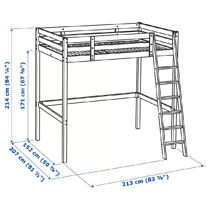 Двухъярусная кровать Икея с матрасом 140×200 — Дубай, ОАЭ